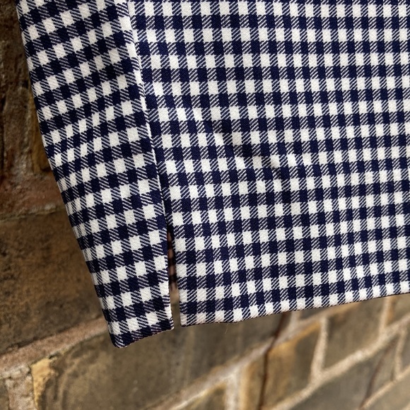 NTW Reitman’s, Pull-on Capri Pants, Blue Gingham, Checked, Plus, Petite, Sz 22 - Picture 6 of 13